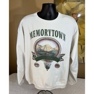 Vintage 80s Alore MEMORYTOWN Pocono Mountain USA Made Sweatshirt Size 2XL